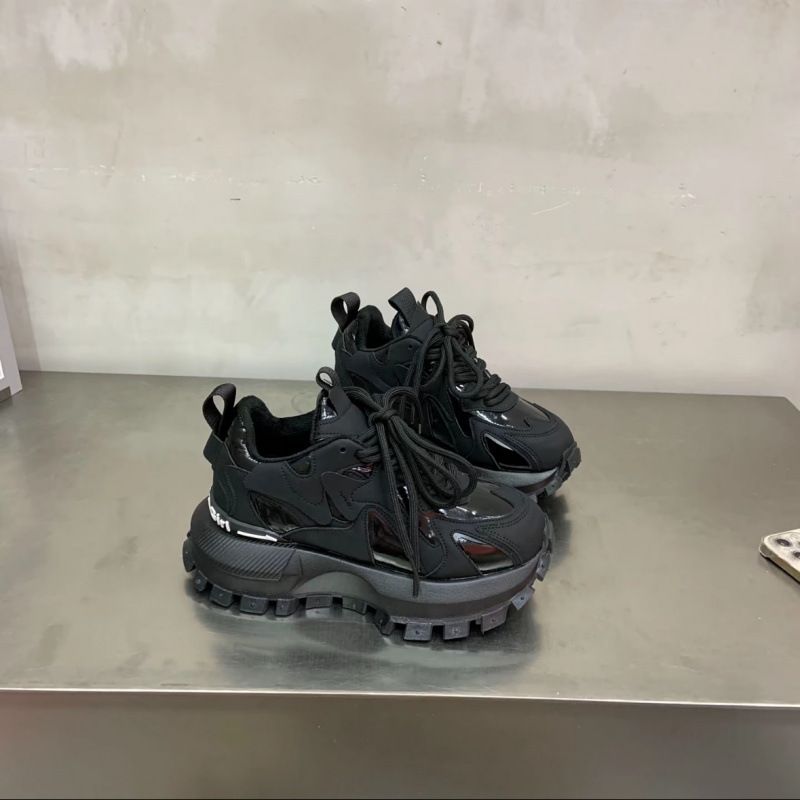 Thick Bottom Color Collision Waffle Women's Sneakers Fall And Winter New Women's Shoes Fashion Versatile Wear Comfortable Lightweight Casual_voghion.com