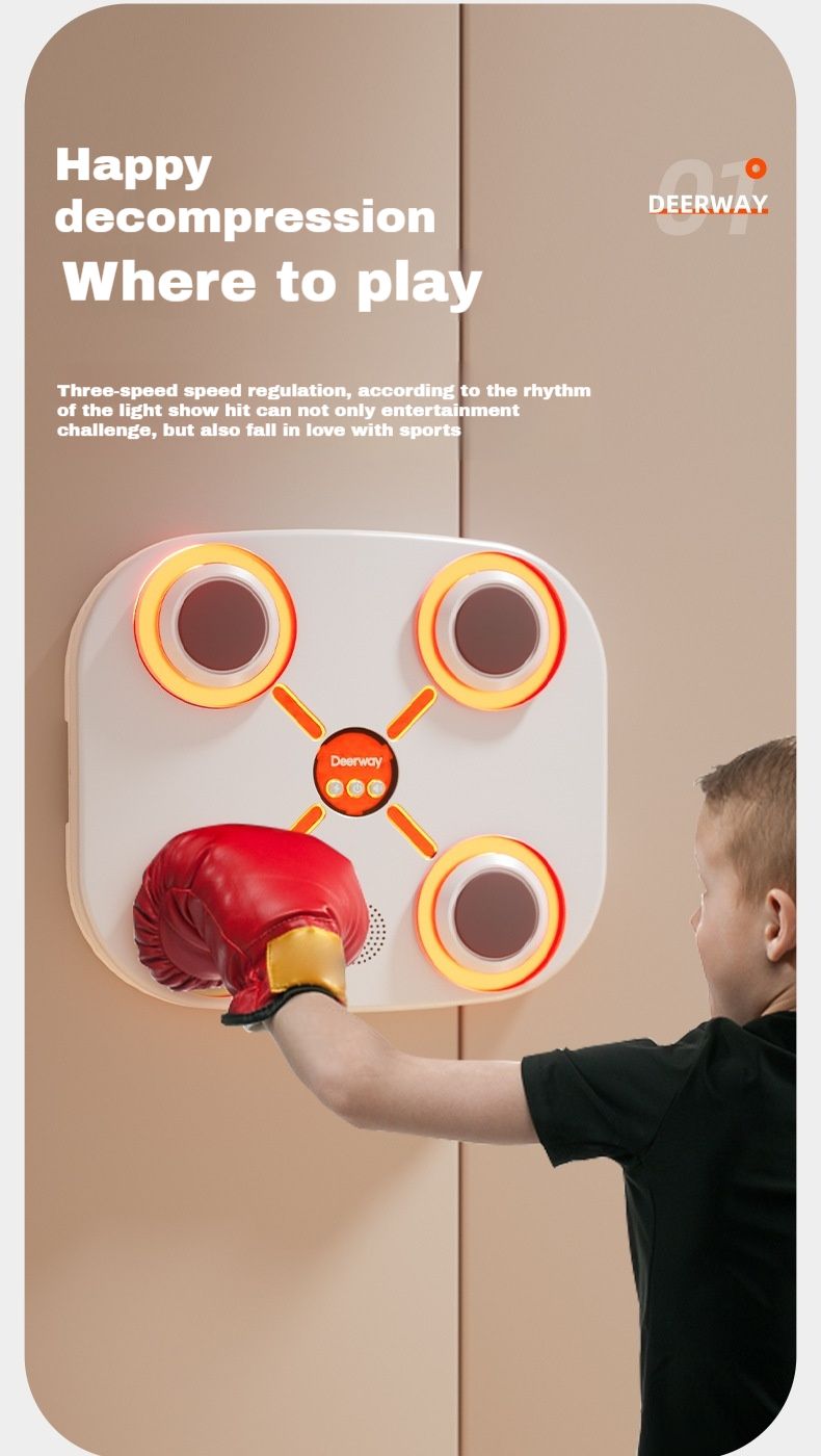 New Intelligent Bluetooth Boxing Target, Bluetooth Music Boxing Target, Children's Exercise And Decompression Boxing Target_voghion.com