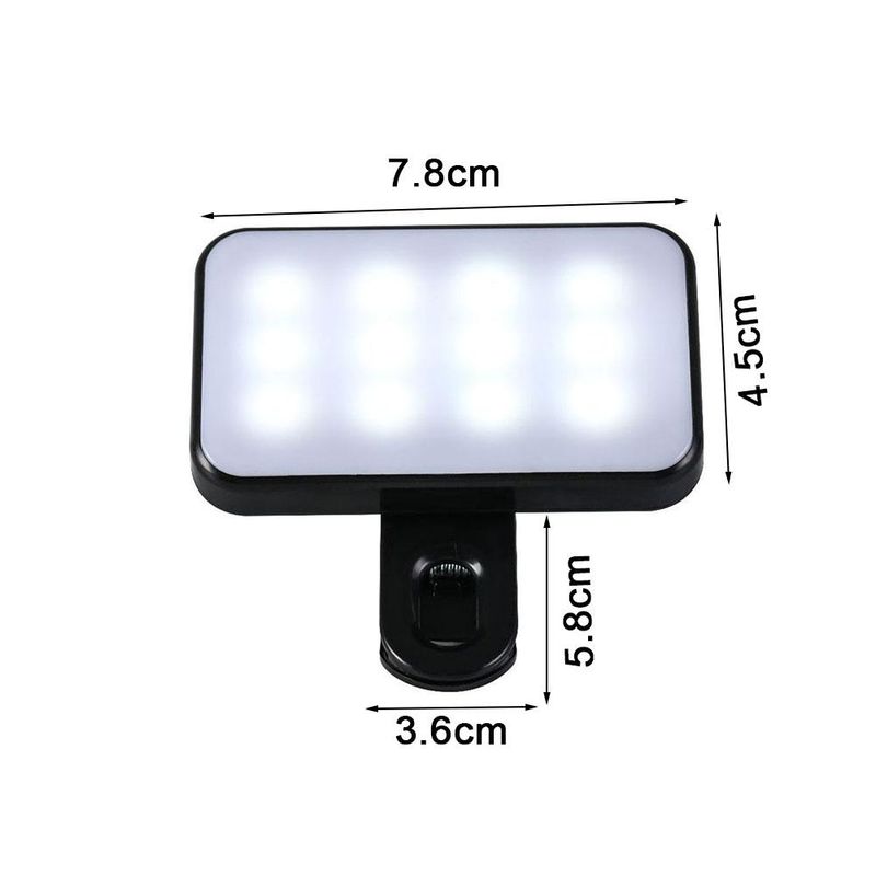 Pocket LED Selfie Light For IPhone IPad Mobile Phone Laptop Clip Flash Fill Video Photo Ringlight Photography Lamp_voghion.com
