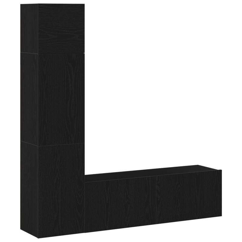 3-teiliges Wand-TV-Set in Schwarz Eiche_voghion.com