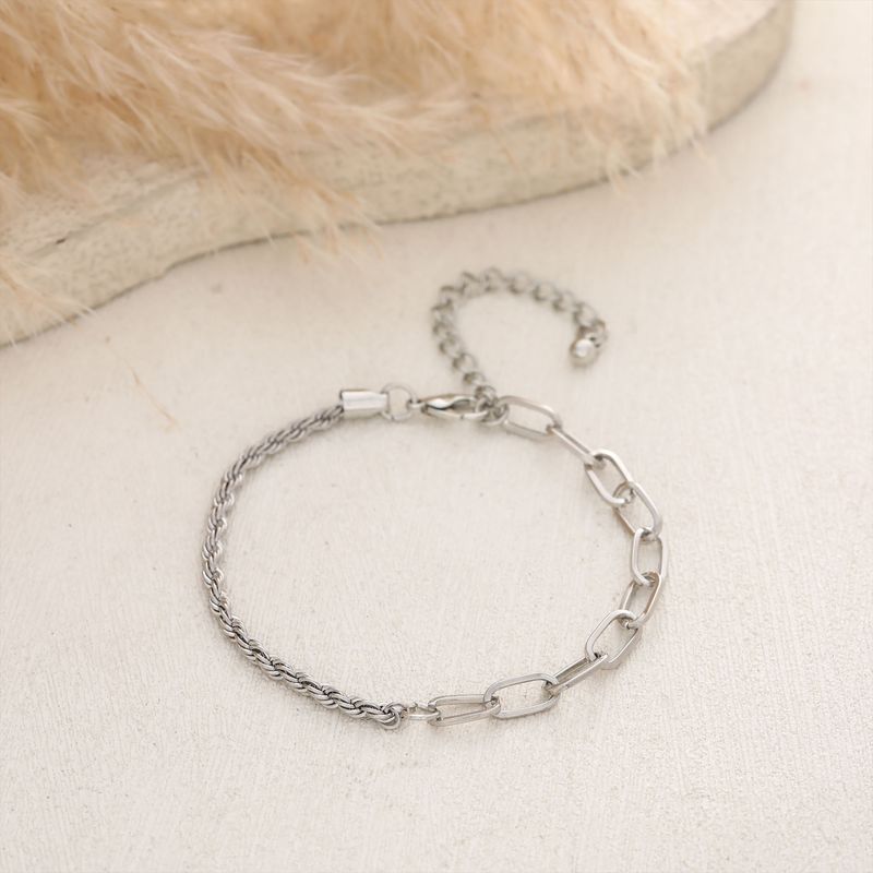 Carefully Selected New Fashion Jewelry Set: Stylish And Unique Pointed Diamond Braided Chain Bracelet Set Of 5_voghion.com