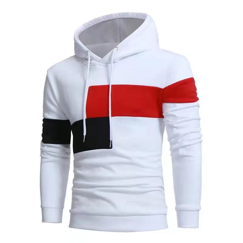 Nuova felpa con cappuccio color block alla moda per uomo autunno e inverno, vendita calda_voghion.com