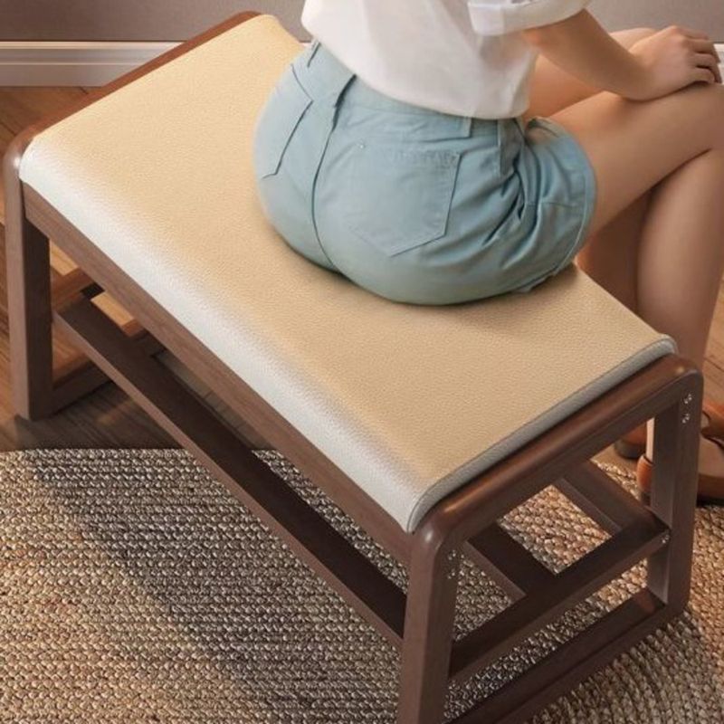 Changing For Home Entrance, Solid Wood Bench, Stool, Can Sit On Shoe Cabinet, Integrated Entryway Sofa Stool_voghion.com