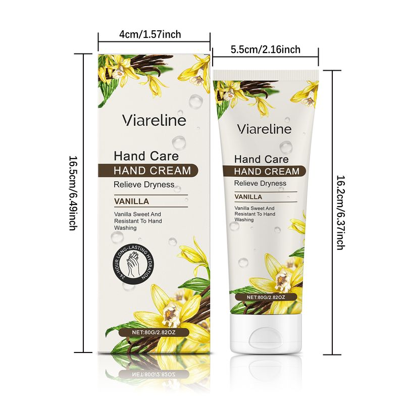 Viareline Vanilla Moisturizing Hand Cream Gentle Essence Hand Cream Daily Moisturizing And Hydrating Hand And Foot Care_voghion.com