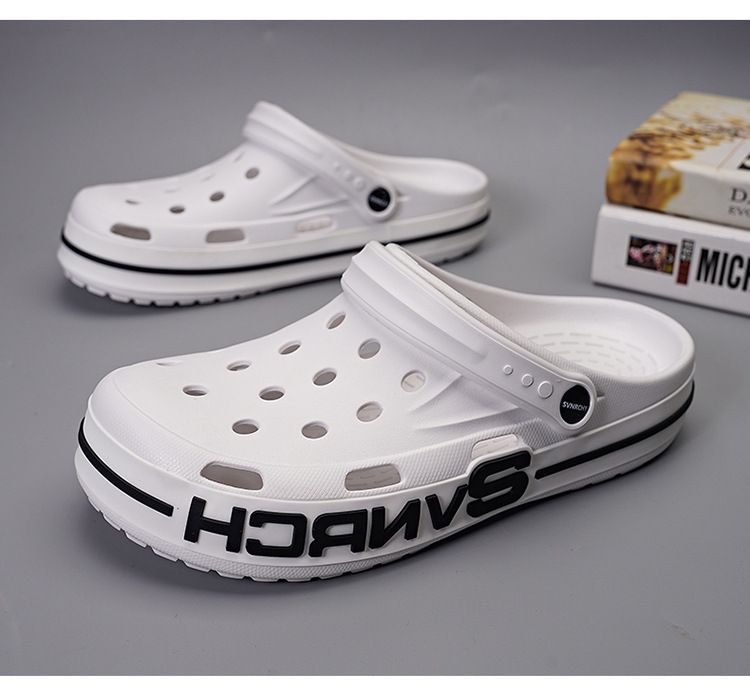 Sommer neue 2024 Männer und Frauen Lochschuhe für den Außenbereich, rutschfeste dicke Sohle, modische und vielseitige Strandsandalen_voghion.com