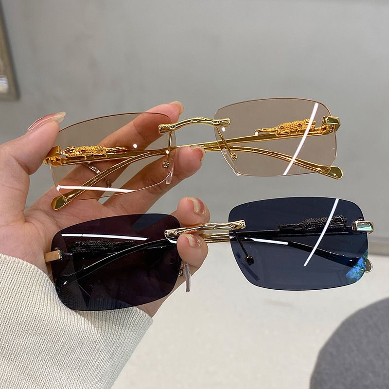 Borderless Glasses Men's Gradual Change High Definition Sunglasses Women Street Travel Sunglasses Summer_voghion.com