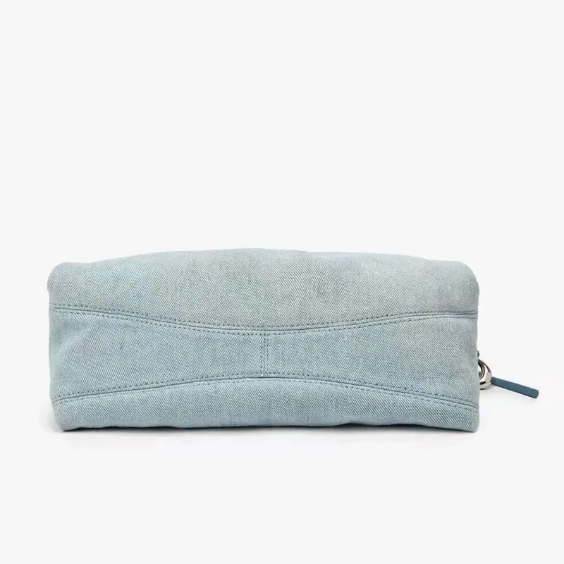 Bolsos de diseñador de alta calidad 2025, bolso de mezclilla de gran capacidad para mujer, asa de cuero genuino, bolso de hombro tipo hobo con múltiples compartimentos._voghion.com