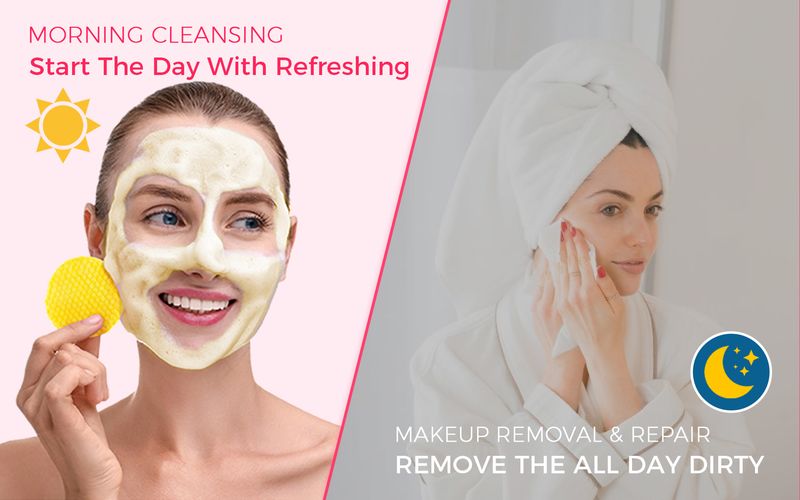 OUKEYA Turmeric Kojic Acid Facial Cleansing Pad Deep Cleaning, Hydrating, Makeup Remover - Disposable, Exfoliating, Pore Minimizing_voghion.com