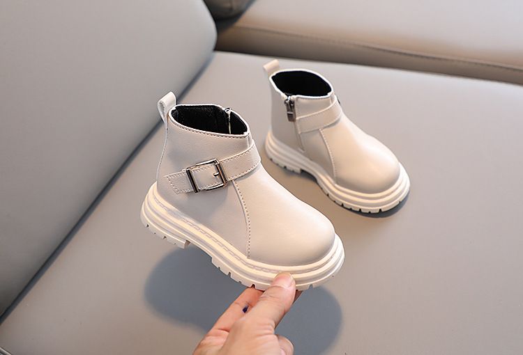 Child's Martin 2024 autumn new boys, short British style single girls, small and medium-sized leather boots for_voghion.com