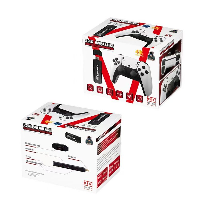 GD10 PRO HD TV 2.4G Wireless Dual PS1 U-Ball Arcade Joystick Game Console_voghion.com