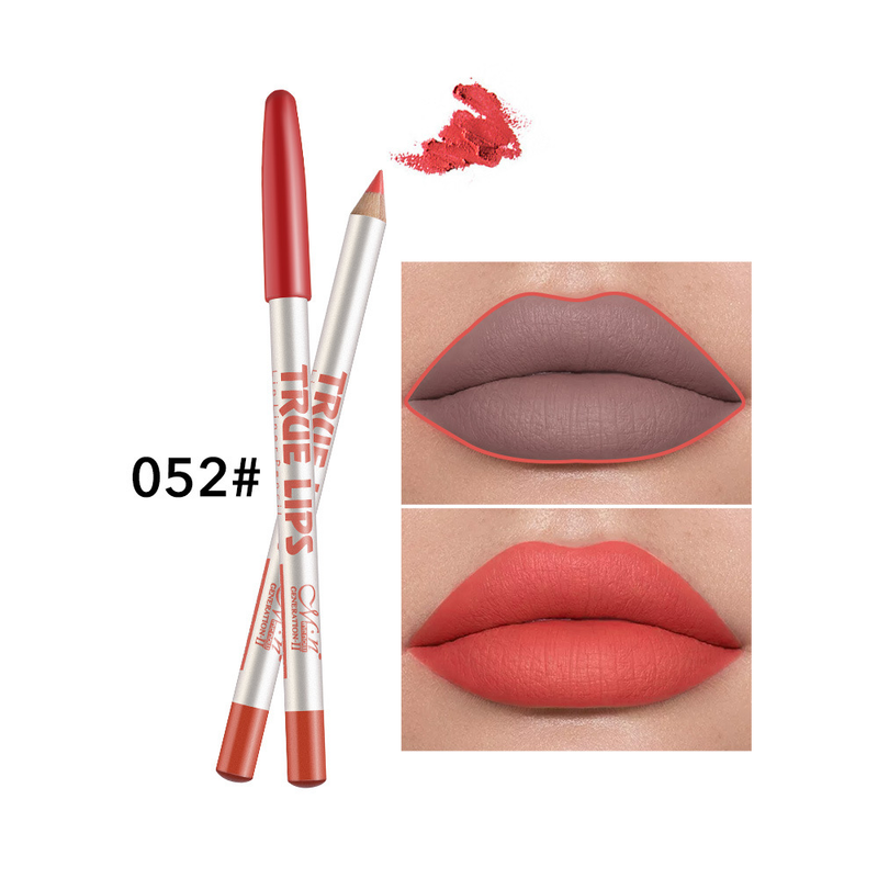 Beauty Care shop 12 pièces lèvres Lipliner maquillage Sexy rouge mat Contour teinte rouge à lèvres stylo imperméable longue durée antiadhésif C stick_voghion.com