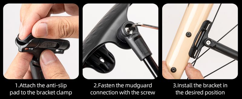 Garde-boue de vélo ROCKBROS, disponible pour l'avant et l'arrière, avec fixation rapide, adapté aux roues de 27,5 pouces_voghion.com
