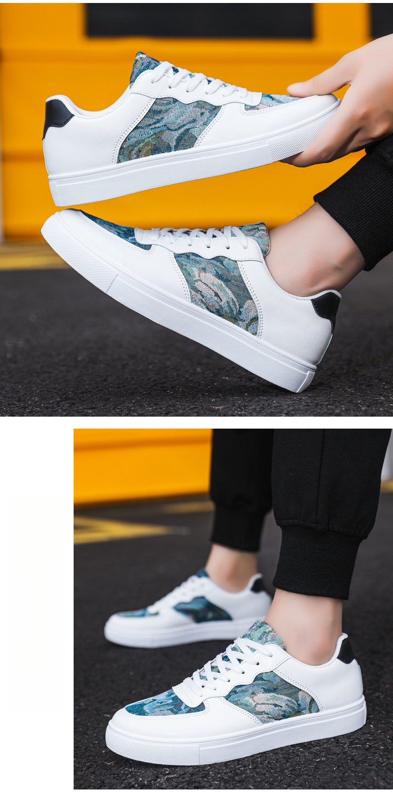 Autumn Canva for Men New Ice Silk Little White Veratile Board One Step Tidal Shoe, Summer Old Beijing Cloth_voghion.com