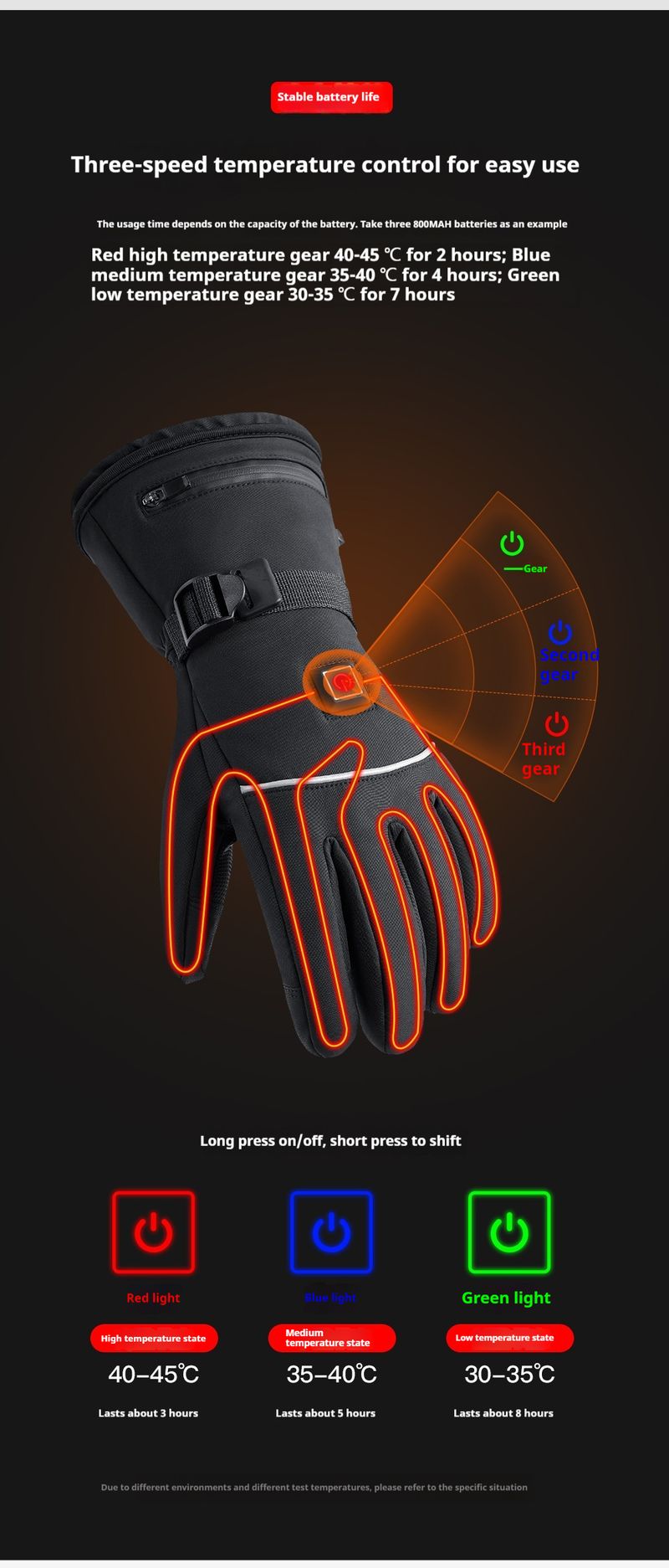 Sport all'aria aperta autunnali e invernali, ciclismo, sci, guanti caldi, ciclismo riscaldato, antifreddo, riscaldamento elettrico, touch screen impermeabile_voghion.com