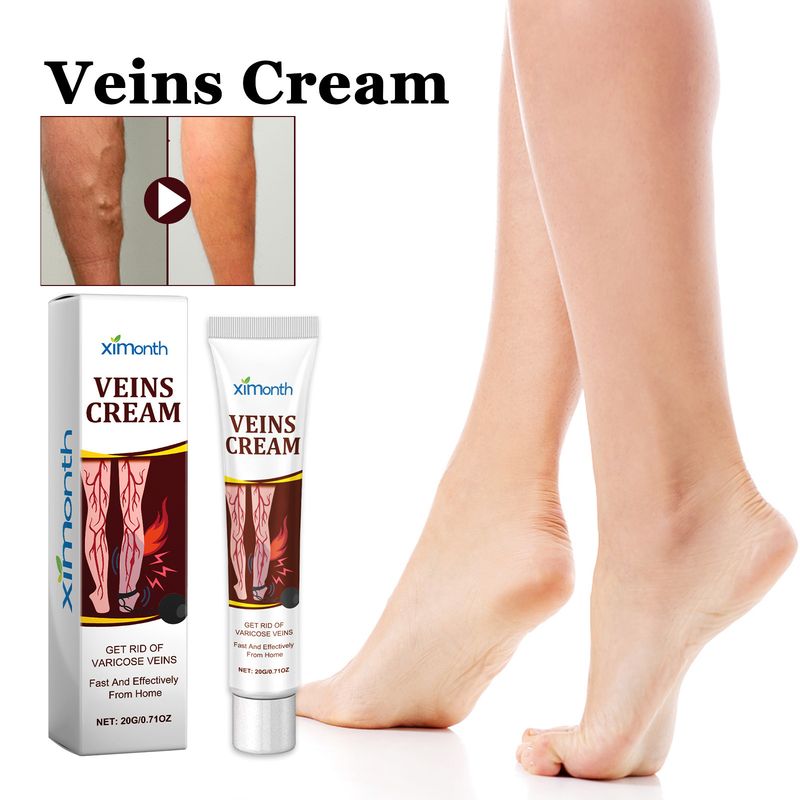 Ximonth Soulagement de la douleur, du gonflement et de l'inconfort dans les jambes dus aux tendons bleus, crème de soin de massage veineux_voghion.com