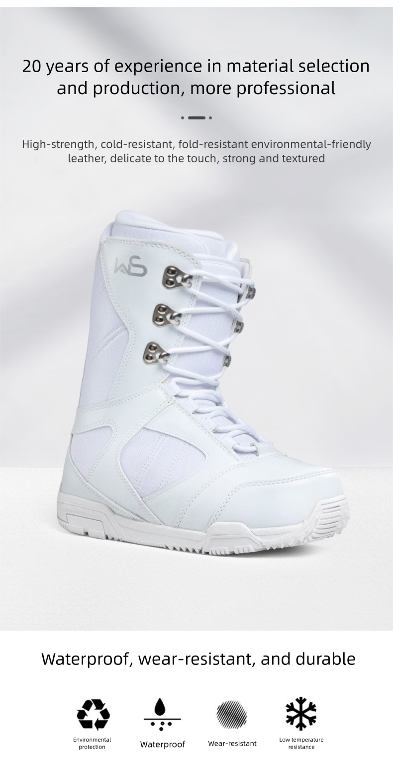 WS Equipment Ski All-Terrain Boots Women Adult Men Couple Style Snowboard Shoes_voghion.com