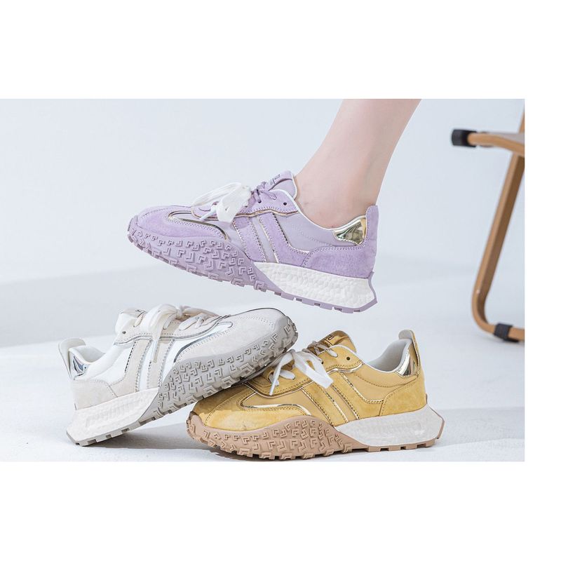 Women's Casual Sneakers 2025 Spring New Dad Shoes Fashion Versatile Casual Daily Lightweight Not Tired Feet Commuting_voghion.com