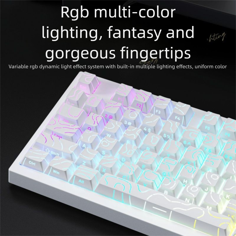 Forerunner X75 Mechanisch Toetsenbord op Maat, Drie Modi, Hot-Swappable, Zijdelings Gegraveerd, Hoogwaardig LCD-kleurenscherm_voghion.com