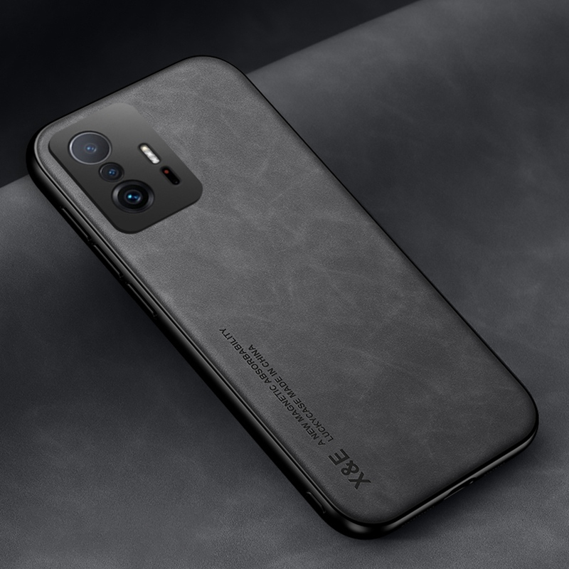 Luksus lærveske til Xiaomi Mi 10T 9T Lite 11T Pro-deksel Matt silikontelefonveske for Xiaomi Mi 10T Pro 10T Lite 5G _voghion.com