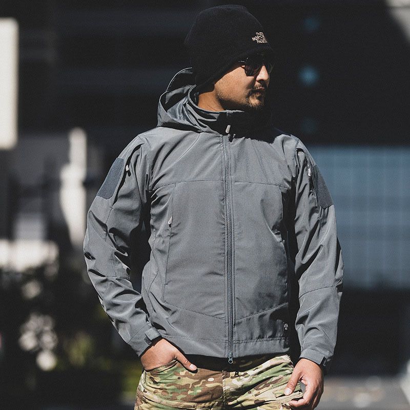 Archon Outdoor Men Lightweight Urban Autumn Winter Soft Shell Single Layer Windproof Waterproof Breathable Tactical_voghion.com