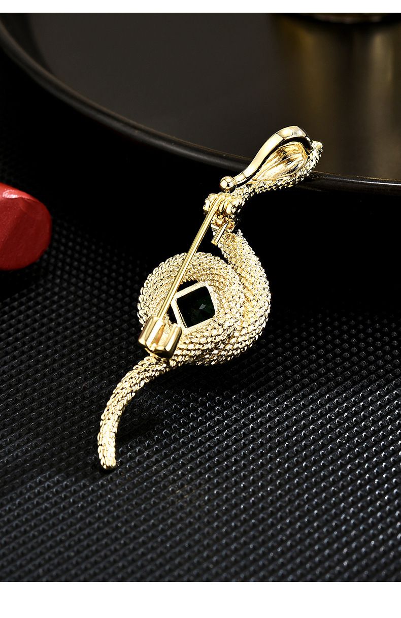 Špičkový design, malá brož s hadem pro ženy, jednoduchá, módní, nádherná, personalizovaná, elegantní a elegantní. Vyšívejte._voghion.com