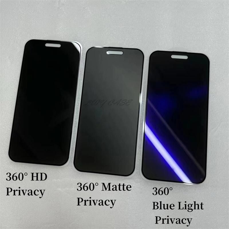 360 graden HD anti-spion anti-reflectie privacy gehard glas voor iPhone 17 Pro Max Air 16 16e 15 14 13 12 Pro Max Plus Screenprotector_voghion.com