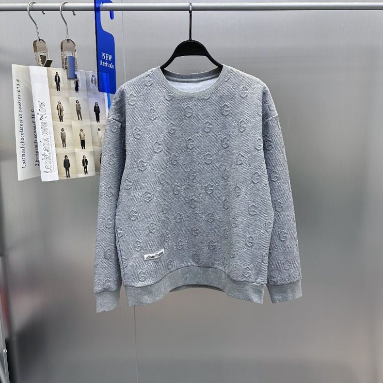 Abbigliamento maschile Uomo Primavera e autunno Nuovo maglione G Home Jacquard Felpa Uomo Semplice fondo Pullover Felpa Uomo alla moda_voghion.com