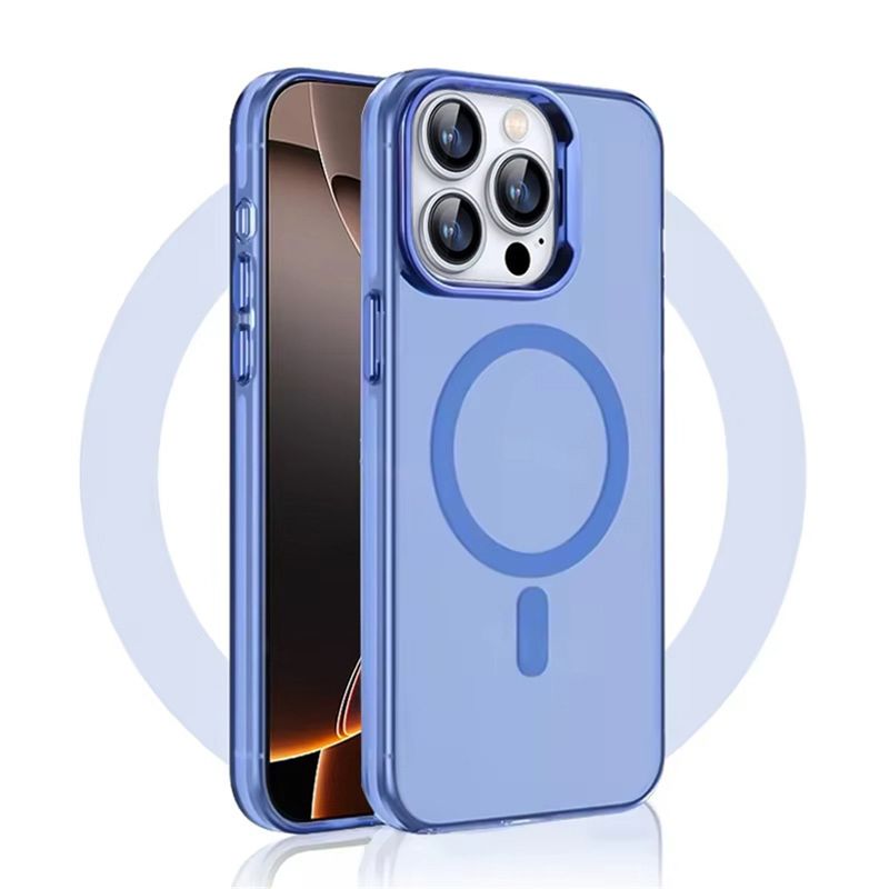 Überzug Matte Telefonhüllen für iPhone 11 14 13 12 15 Pro Max 16 Plus Hülle Magnetische kabellose Ladeabdeckung_voghion.com