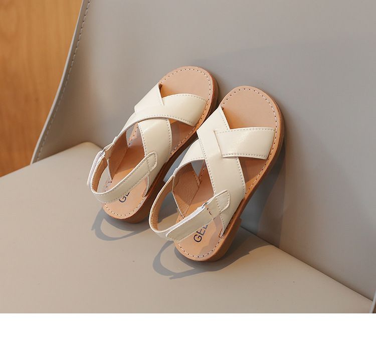 Sandales décontractées pour filles, chaussures de plage pour garçons, édition coréenne, pantoufles d'été à semelle souple pour enfants, nouvelle collection 2024_voghion.com