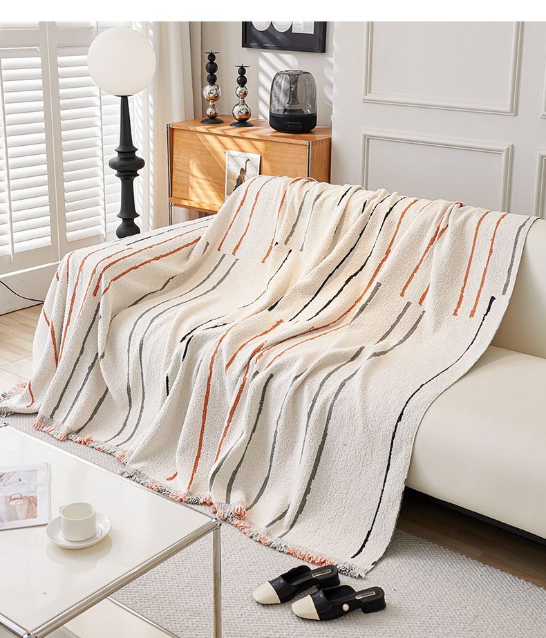 Verdickter Sofabezug Herbst- und Wintersofatuch All-Inclusive Moderne, einfache Linien Nordischer Sofabezug Sofakissen Sofadecke_voghion.com