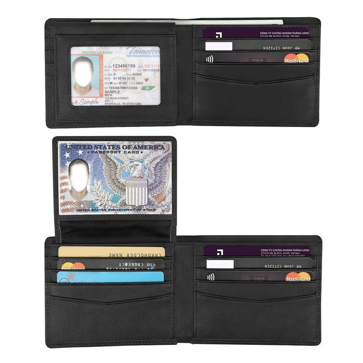 Luggage & Bags wallet men's high end genuine leather short wallet card holder high end super open cowhide wallet_voghion.com