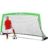 5x3ft Pop-Up Futbol Kalesi - İç/Dış Mekan Antrenmanları ve Uygulamaları İçin Taşınabilir Katlanabilir Futbol Ağı_voghion.com