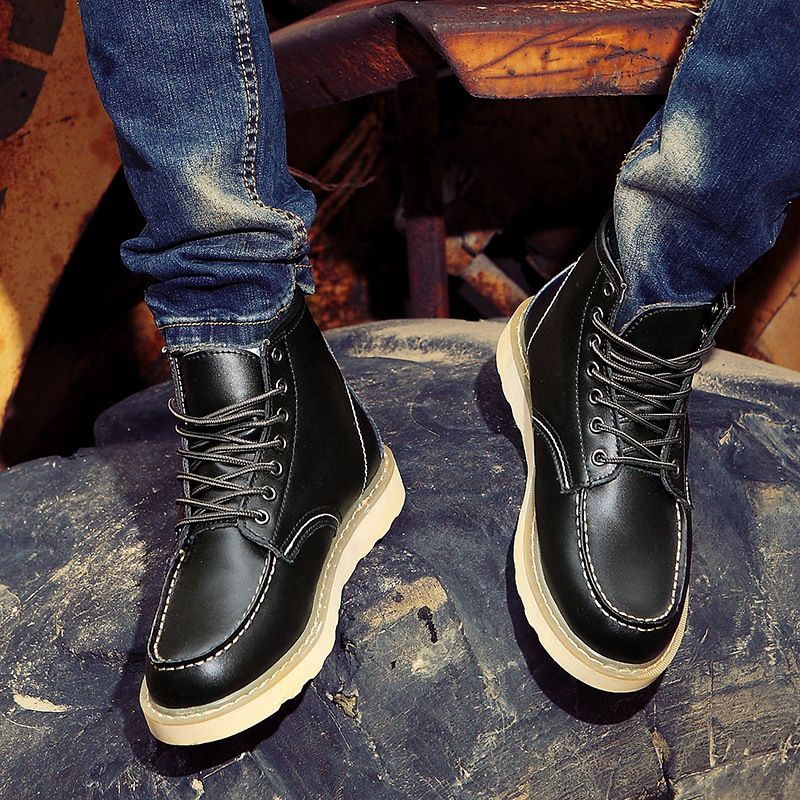 CMY Martin Stiefel Große Größe 46 Herren Herbst und Winter Herrenstiefel Werkzeug Militärstiefel High Top Herren Outdoor_voghion.com