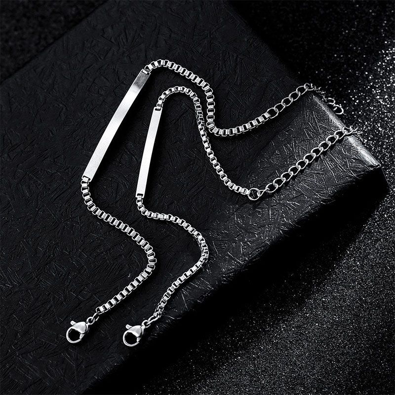 Hot Selg Titanium Steel Non Fading Jewelry, High-end And Niche, Suitable For Engraving Characters, Couple's Hand_voghion.com