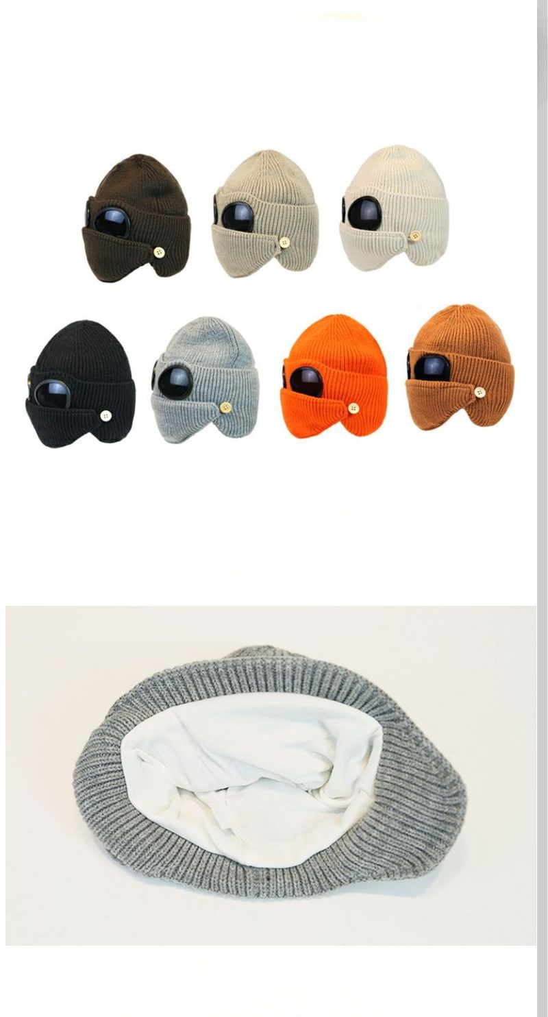 Herren Winter Outdoor Kälteschutz Radfahren Koreanischer Stil Warm Gestrickt Verdickt Gehörschutz Lei Feng Hut_voghion.com