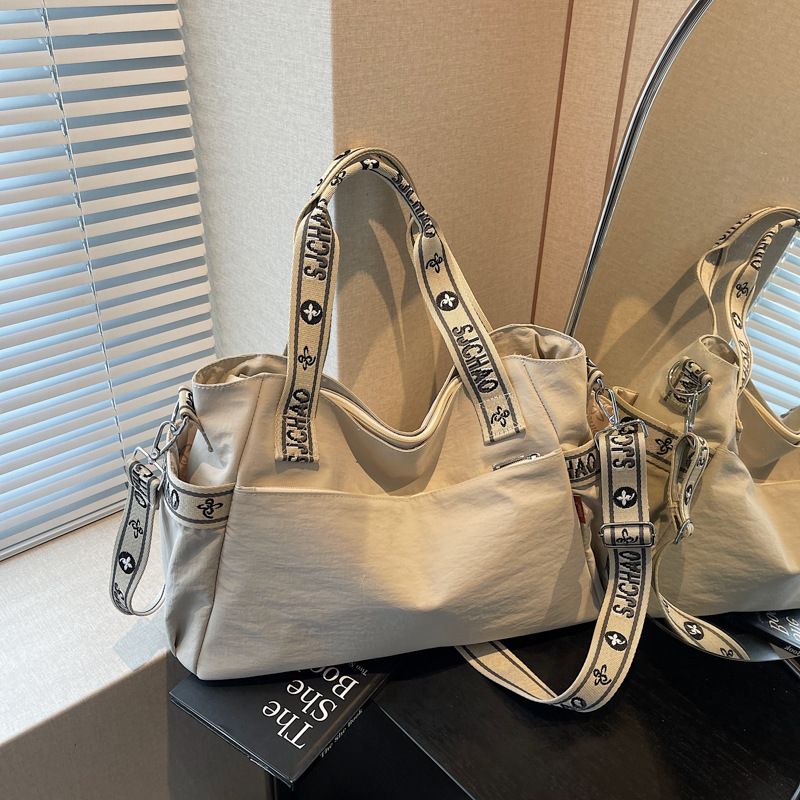 Strukturierte Casual Handtasche Tote 2025 Frühling Sommer Neue Stil Weibliche Student Klasse Crossbody Große Kapazität Pendler Tasche Für_voghion.com