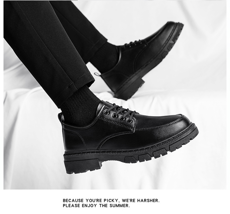 Herren Slipper, flacher Halbschuh, Business-Hochzeitskleid, atmungsaktives Lackleder, formelle Oxfords_voghion.com