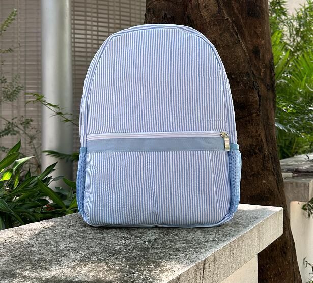 European and American seersucker backpack student schoolbag cross-border independent station Indian wind Mississippi_voghion.com