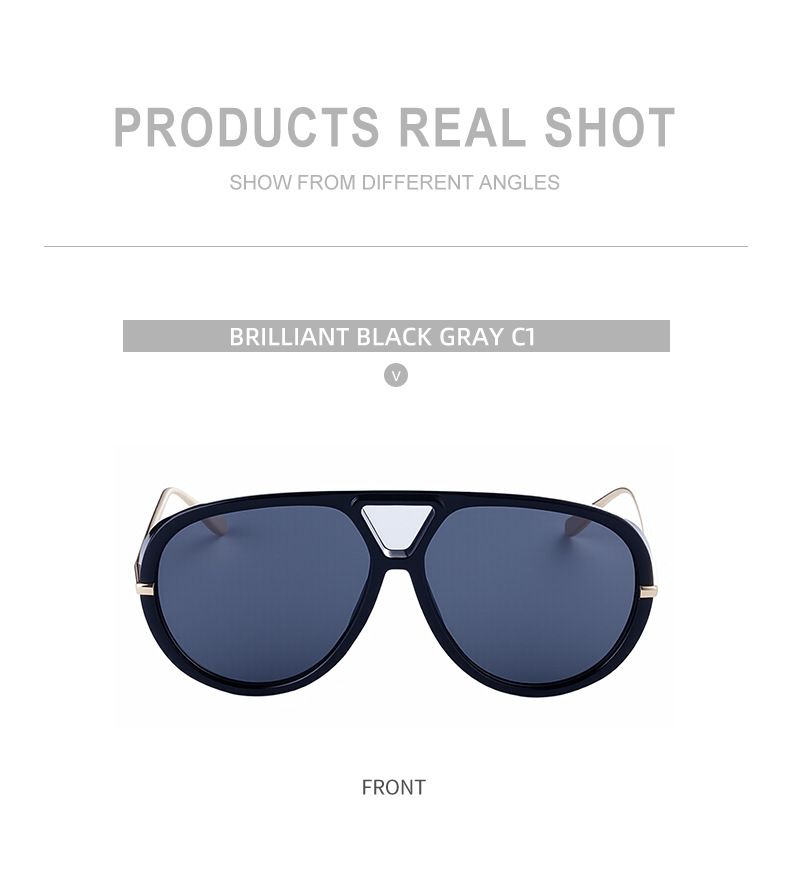 2025 New Aviator Sunglasses - European & American High-End Retro Punk Style Sun Protection Shades, Trendy Eyewear_voghion.com