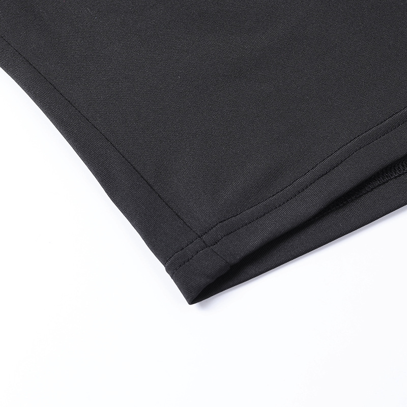 Completo sportivo alla moda in due pezzi da donna, girocollo a maniche lunghe, a tre punti, girocollo in maglia_voghion.com