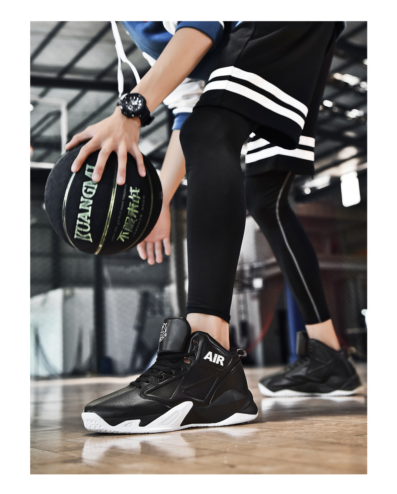 New Basketball Casual Sports Running Mid Top Large Size Combat Shoes, 46 47 48_voghion.com