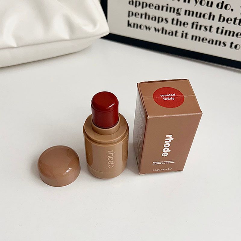 Edição de Outono Sleepy Rhode Pocket Blush Maquiagem em Bastão Beleza Cosméticos Menina Hidratante Cuidado Labial Nutrição Duradoura Cuidado Feminino_voghion.com
