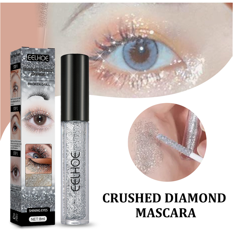 EELHOE Diamond Setting Base Sneldrogende filmvormende glitter traanoog Vlekvrij oog zwart_voghion.com