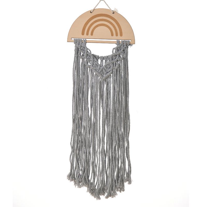 Handgewebte Dekoration im nordischen Stil für Gästehäuser, böhmischer Wandbehang mit Quasten aus reiner Baumwolle, Großhandel_voghion.com