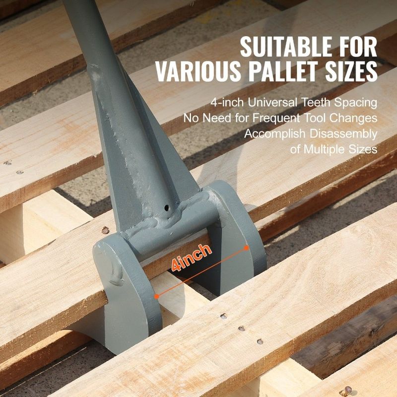 Pallet Breaker 50 Carbon Steel Handle Pallet Cutter 2000pound Loadbearing Capacity Heavy Deck Plate Dismantling Tool Deck Obsta_voghion.com