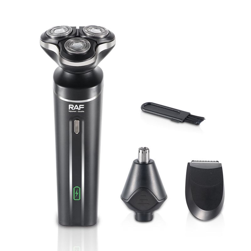 RAF Electric Shaver, Rechargeable Three Heads Independent Floating Digital Display Portable Men's Razor /_voghion.com
