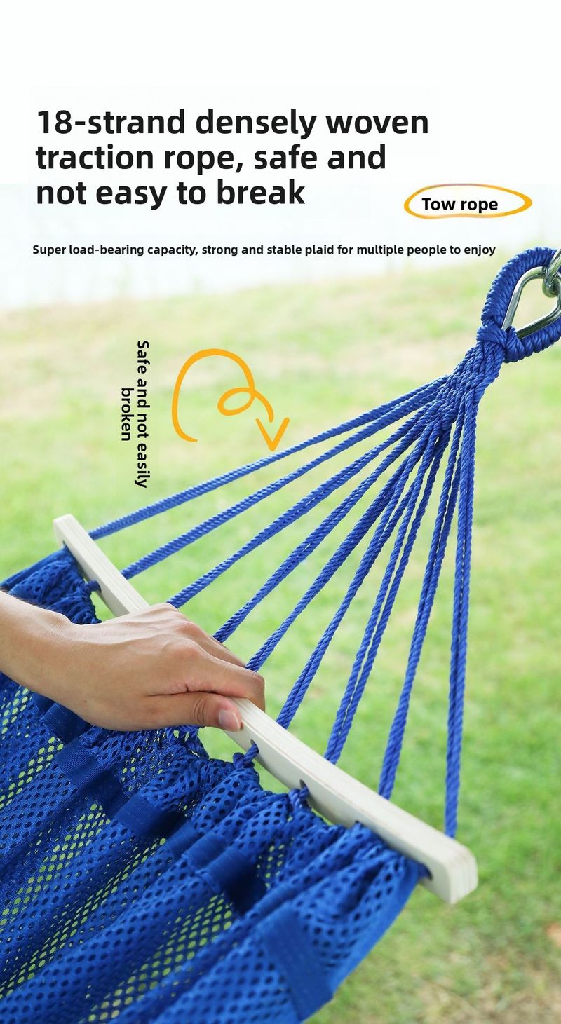 Hängematte aus Eisseide für den Außenbereich, kippsicher, atmungsaktives Kühlnetz-Bett für Erwachsene, Hängematte mit Wiegefunktion, bequemer Hängesessel_voghion.com