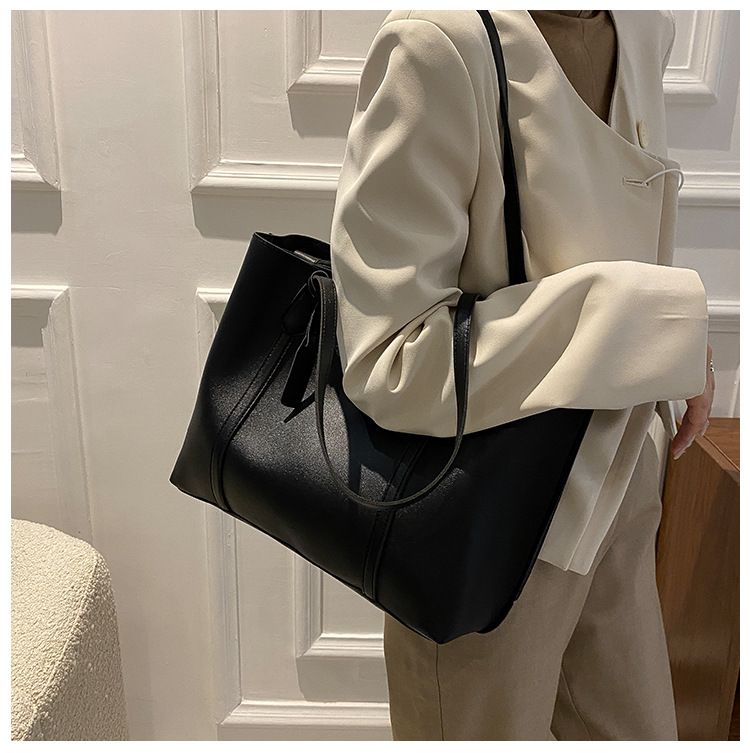 Grands sacs pour femmes automne et hiver 2021, nouveau style coréen, tendance, simple, grande capacité, en cuir souple, sac à bandoulière décontracté et polyvalent_voghion.com