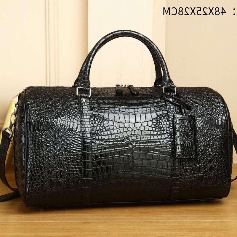 Nuovo modello di pancia di coccodrillo, grande capacità, borsa da viaggio a tracolla singola da uomo alla moda_voghion.com