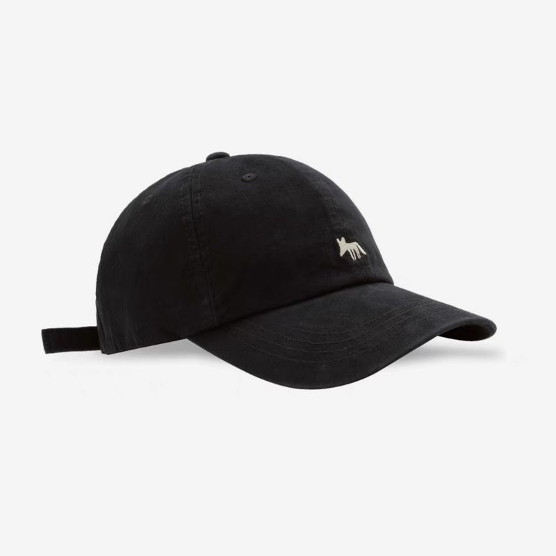 Cute Versatile Little Fox Embroidered Baseball Unisex Spring Summer Korean Street Fashion Duckbill Cap Face Slimming_voghion.com